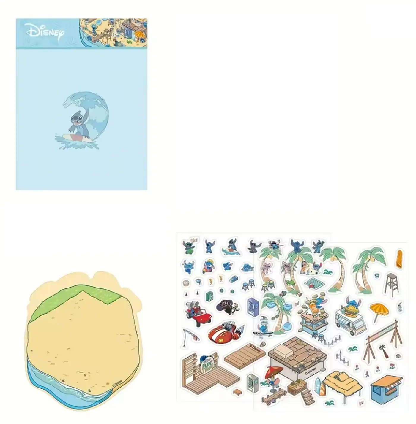Sada samolepek – Disney Stitch na pláži - fotografie 2