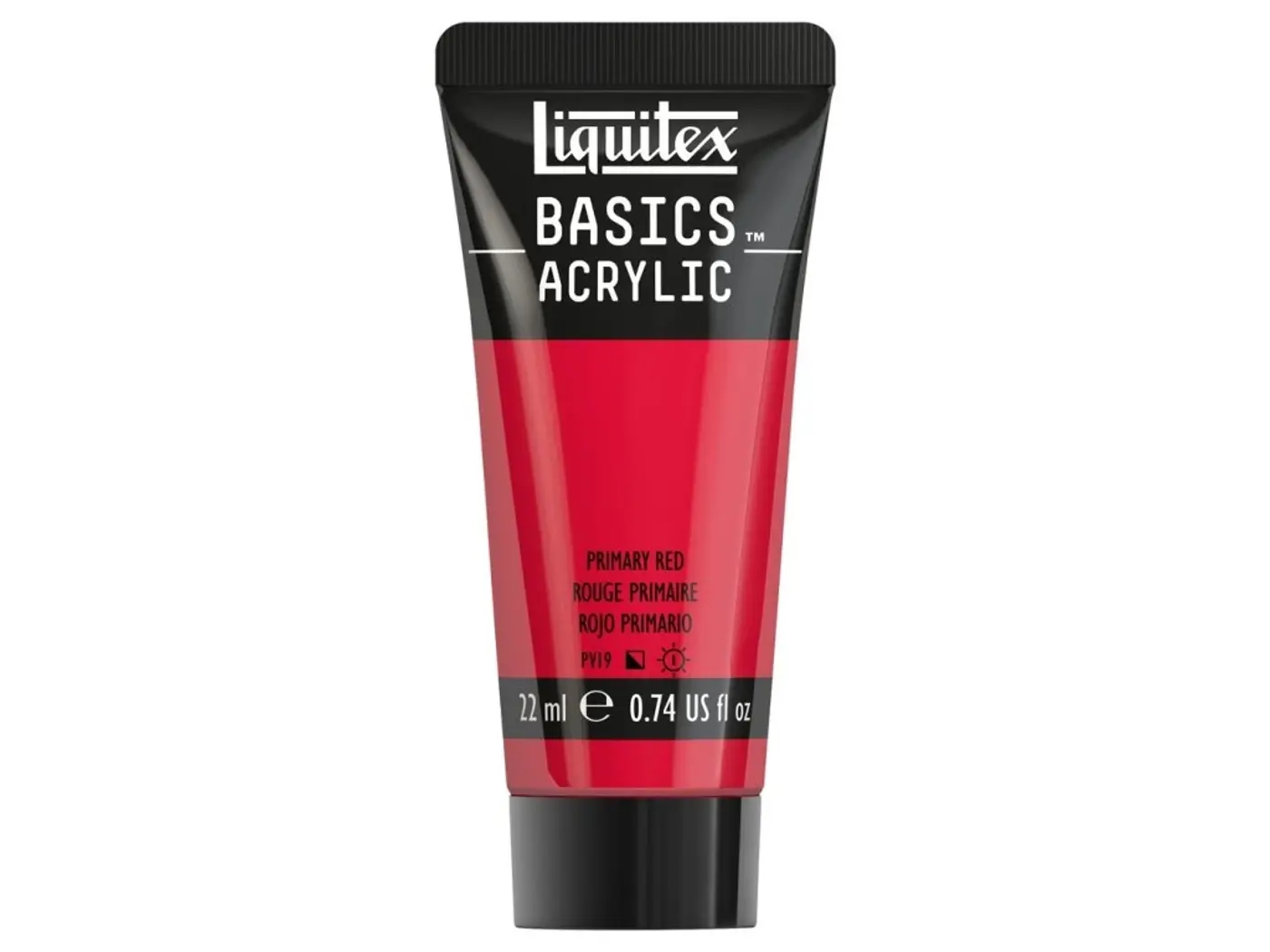 Akrylová barva Liquitex Basics 22 ml – 415 primary red  - fotografie 1