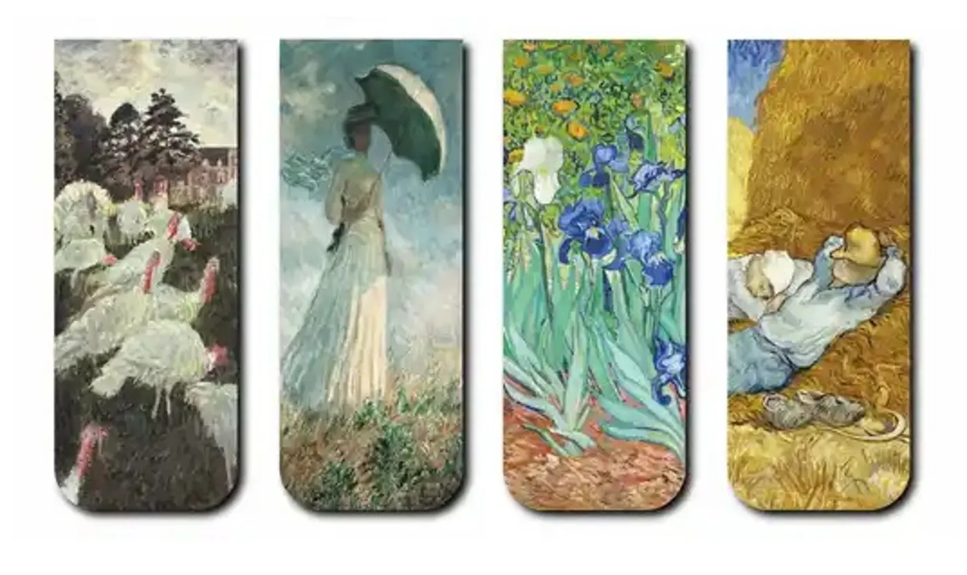 Magnetická záložka do knihy – sada 4 kusy (Van Gogh & Monet) №3 - fotografie 1