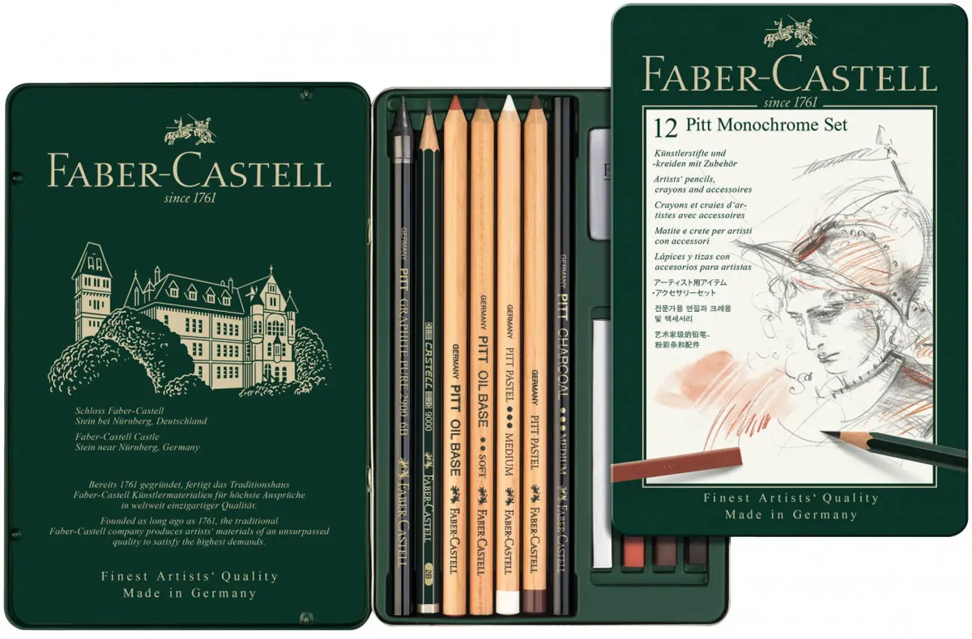 Kreslířská sada Faber-Castell Pitt 12ks - fotografie 1