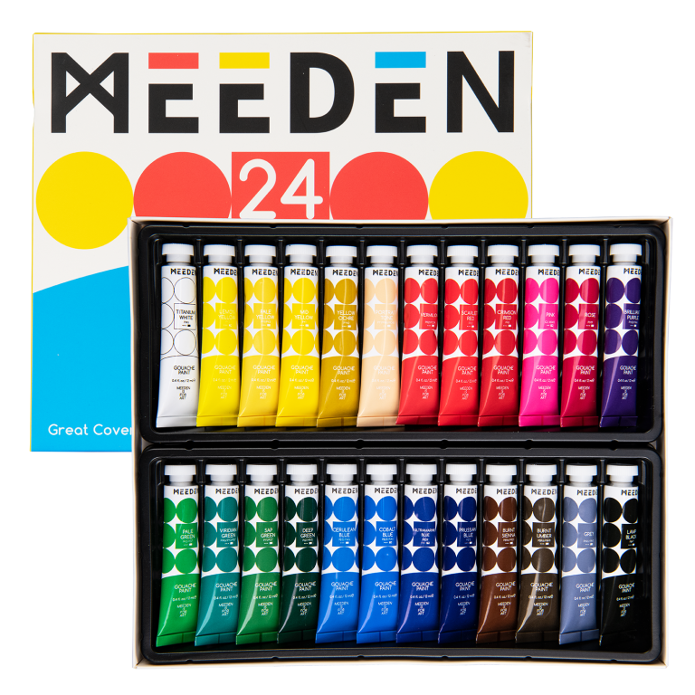 Sada kvašových barev Meeden 24x12ml - fotografie 1