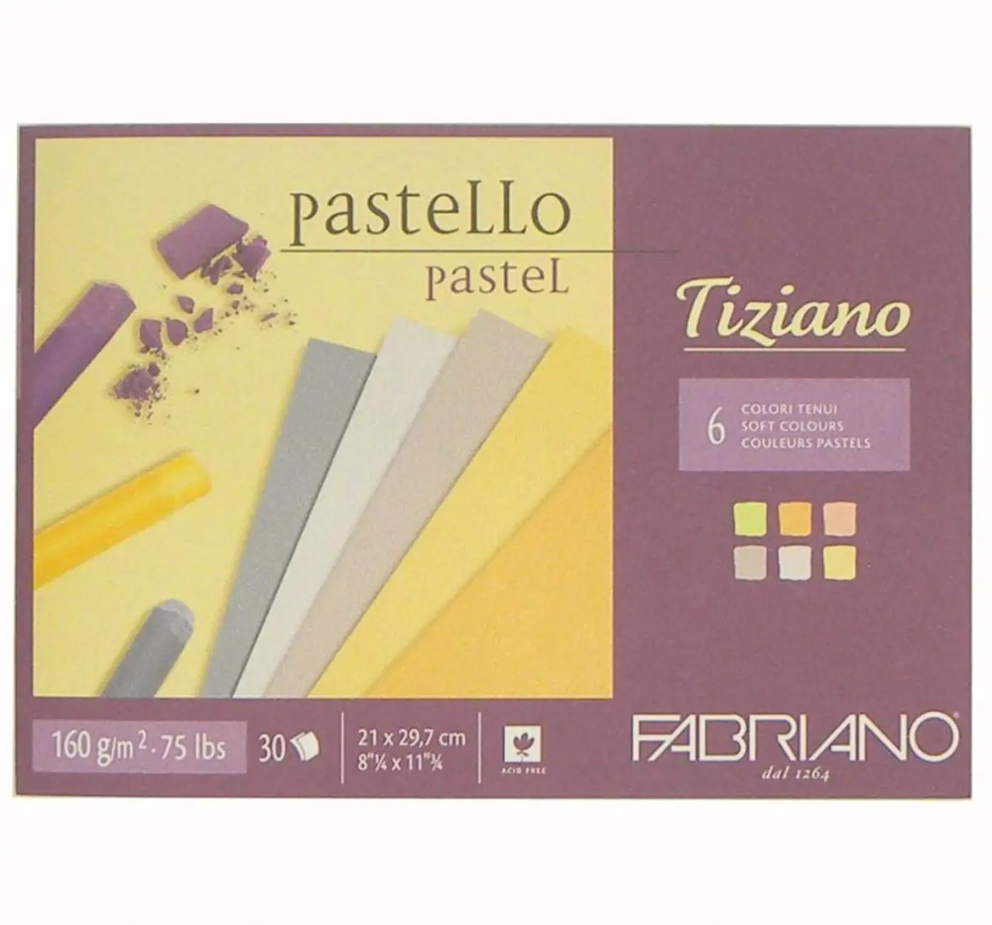 Blok pro pastel Tiziano soft colour A4 160g - fotografie 1