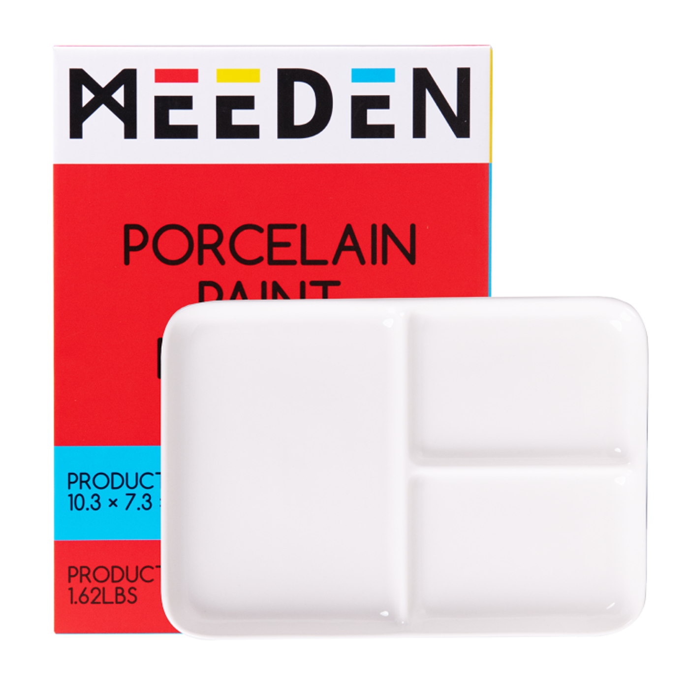 Porcelánová paleta / miska se 3 důlky 25x18cm - fotografie 1