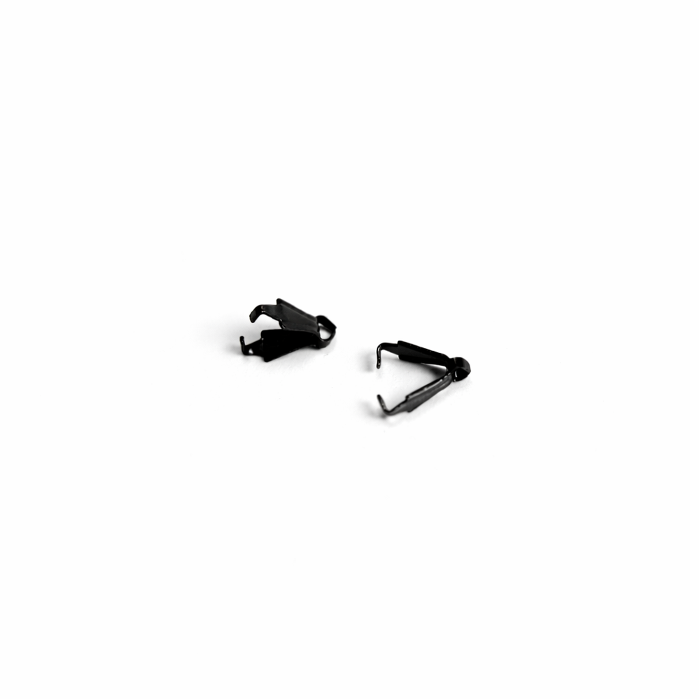 Přívěskové očko 7 × 3 mm – černé (2 ks) - fotografie 1