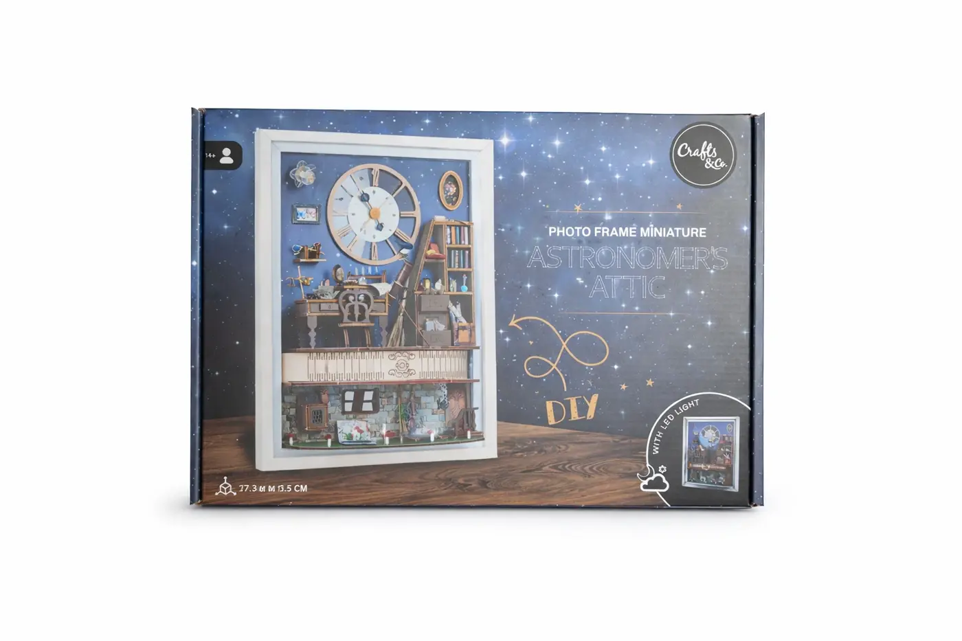 Miniaturní fotorámeček DIY Astronomer’s Attic – Crafts & Co - fotografie 1