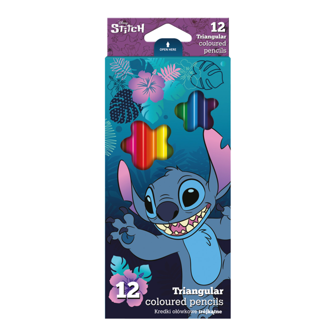 Trojhranné pastelky Colorino Stitch 12ks - fotografie 1