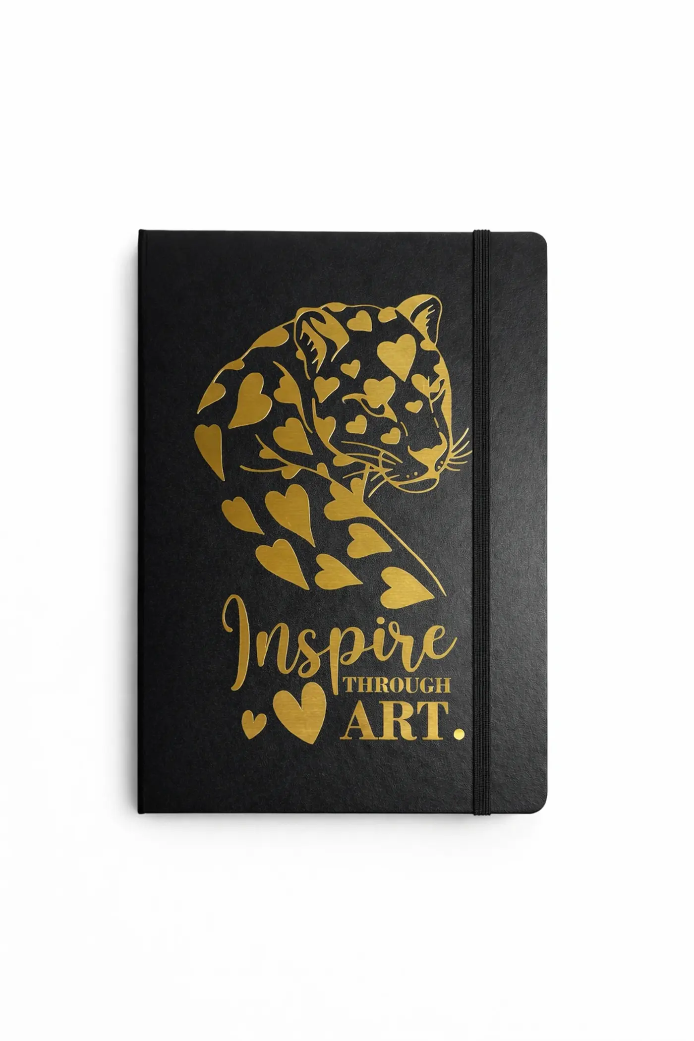 Skicář A4 Inspire Through Art – černý, pevné desky - fotografie 1