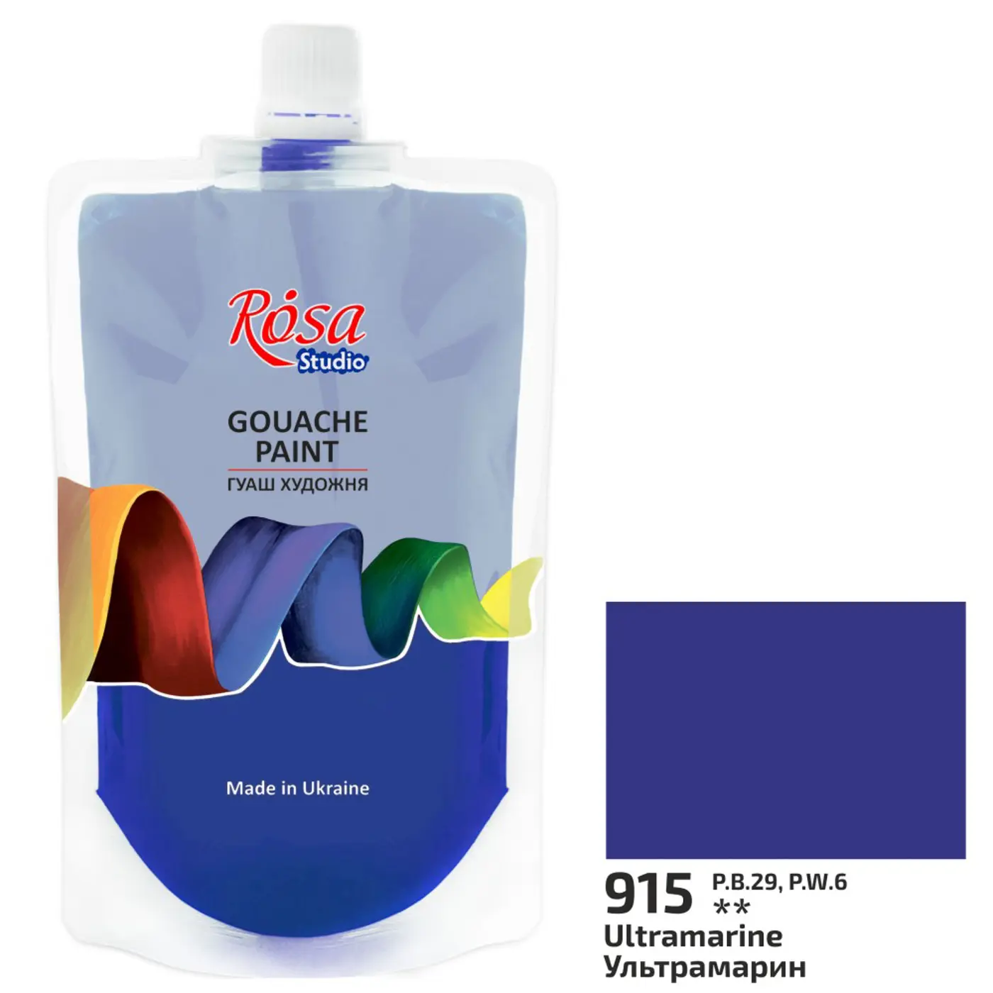 Kvašová barva Rosa – 915 ultramarine 200 ml - fotografie 1