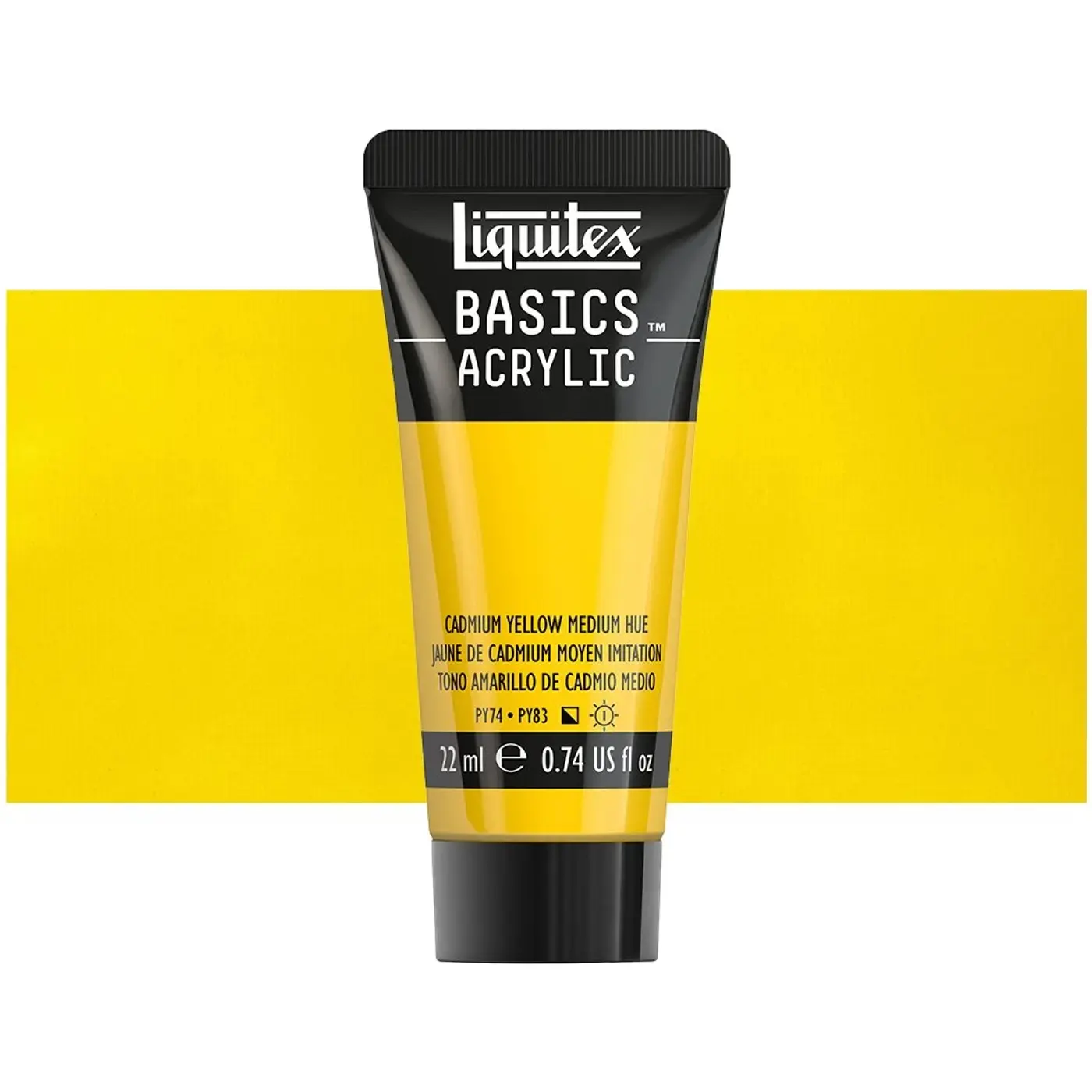 Akrylová barva Liquitex Basics 22 ml – 830  Cadmium yellow medium hue - fotografie 1