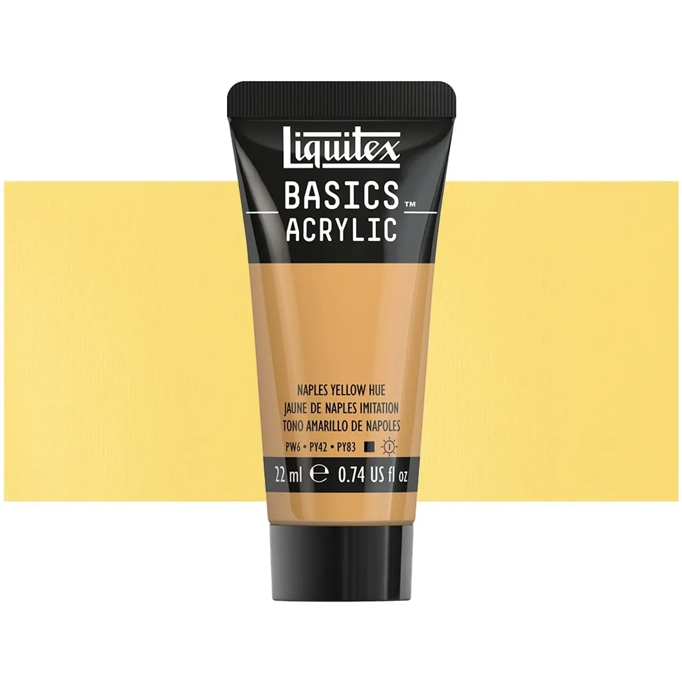 Akrylová barva Liquitex Basics 22 ml – 601 Naples yellow hue - fotografie 1
