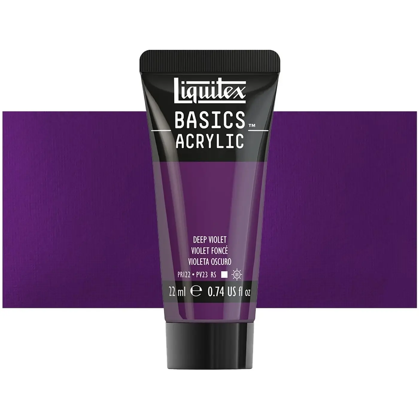 Akrylová barva Liquitex Basics 22 ml – 115 deep violet  - fotografie 1