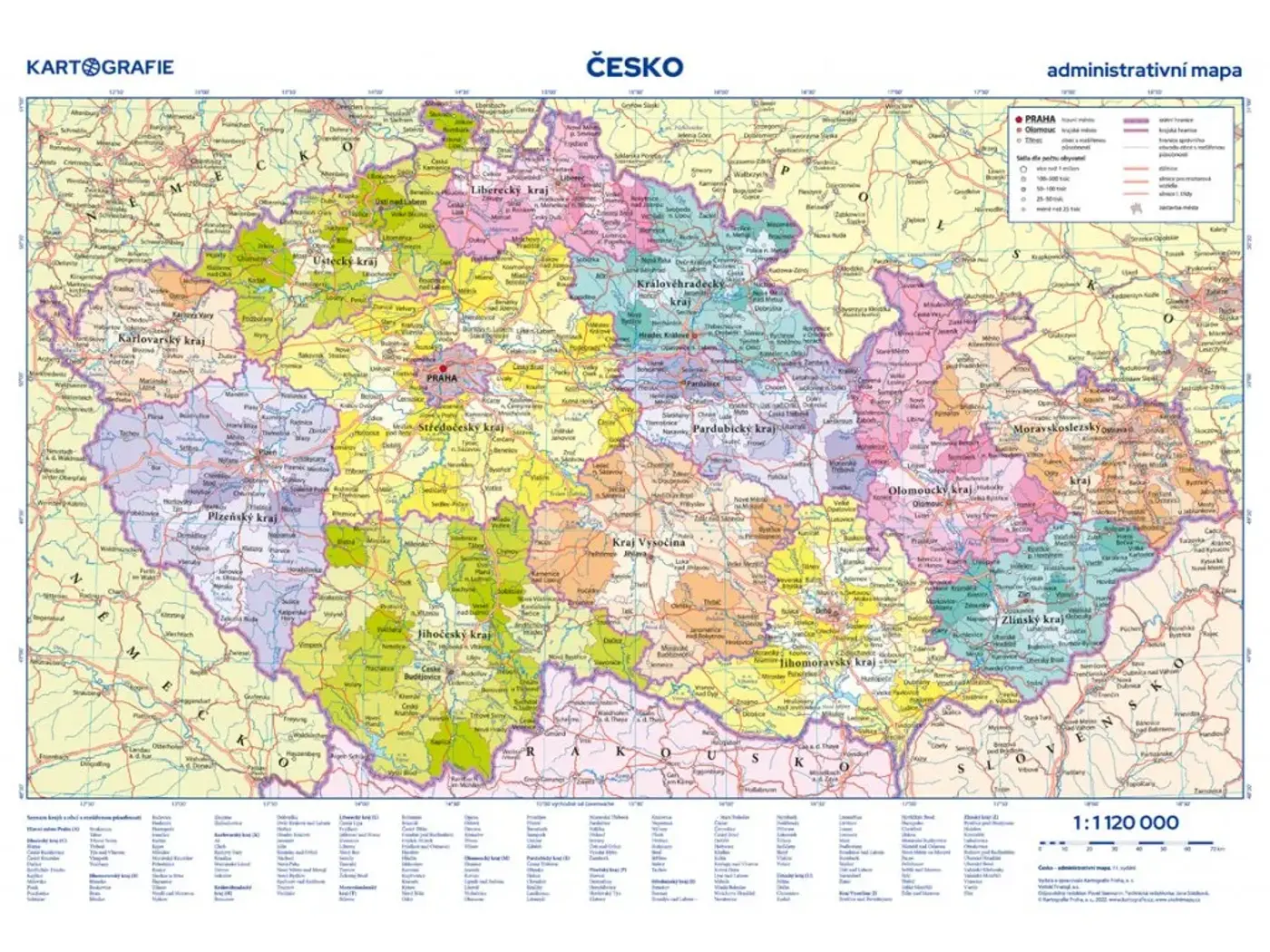 Česko příruční mapa 1 : 1 150 000 - fotografie 2