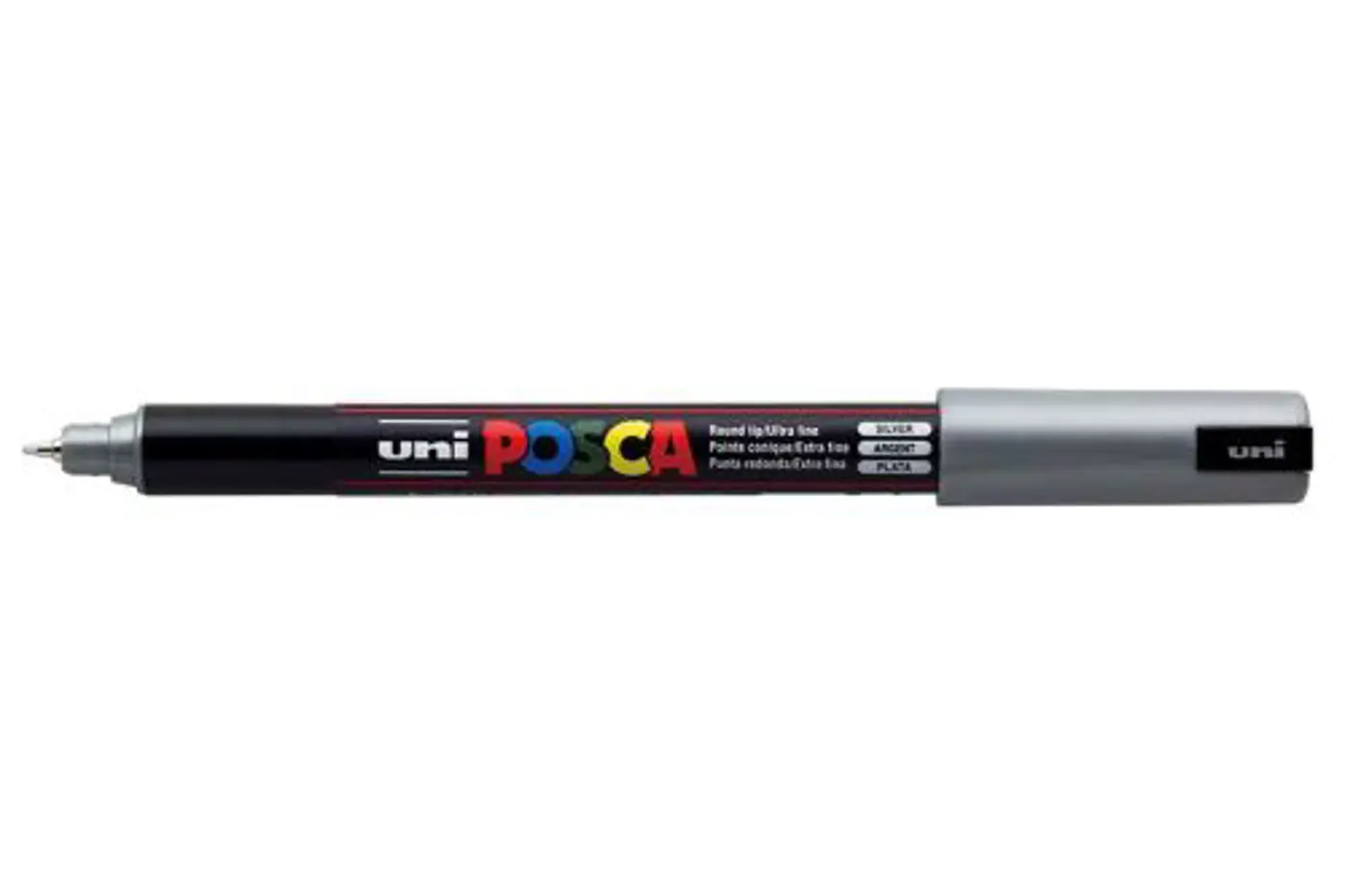Acrylic marker Uni Posca 0.7mm PC-1MR –  26 stříbrná - fotografie 1