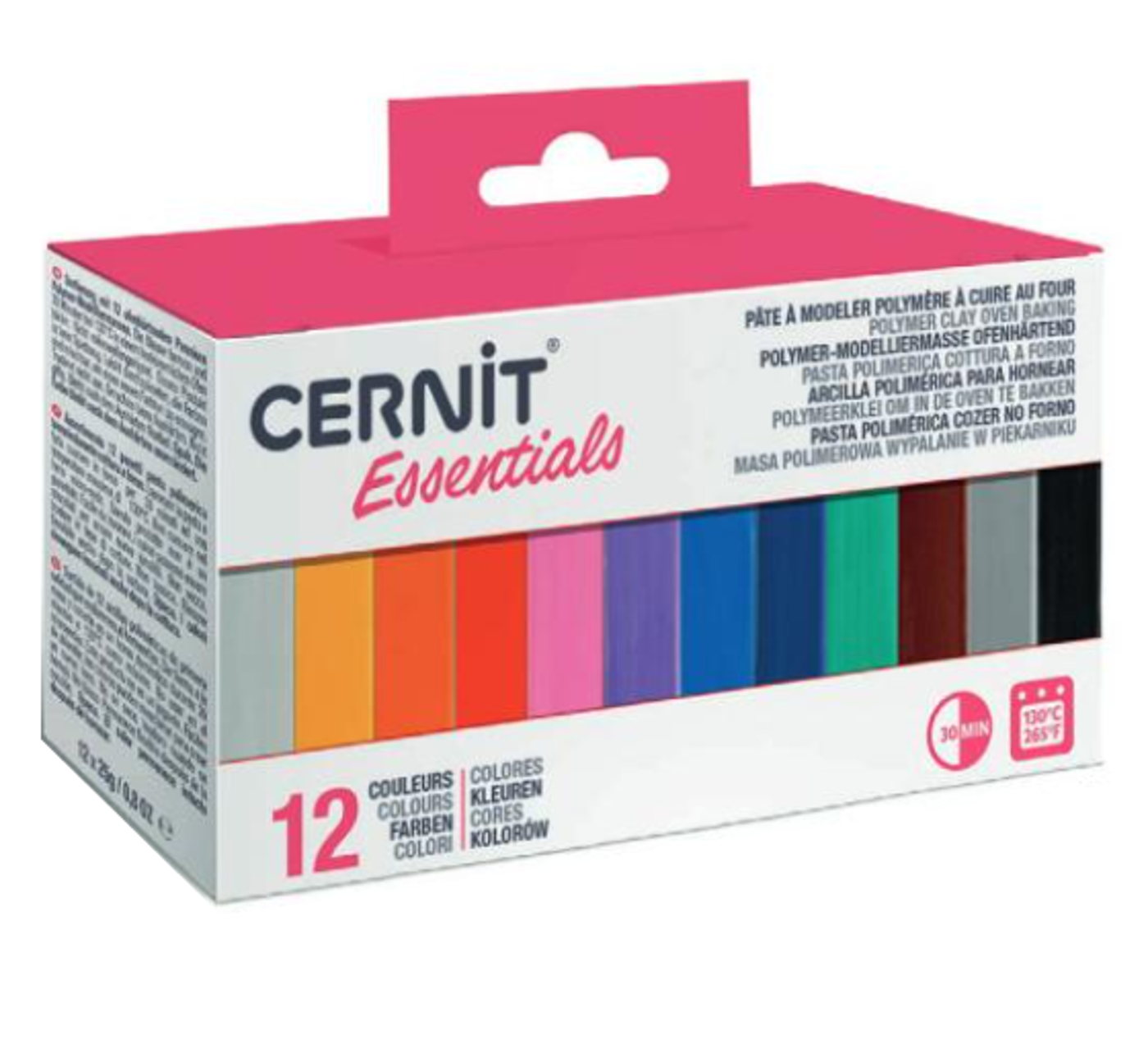 Modelovací hmota Cernit sada 12x25g Basic (Essentials) - fotografie 1