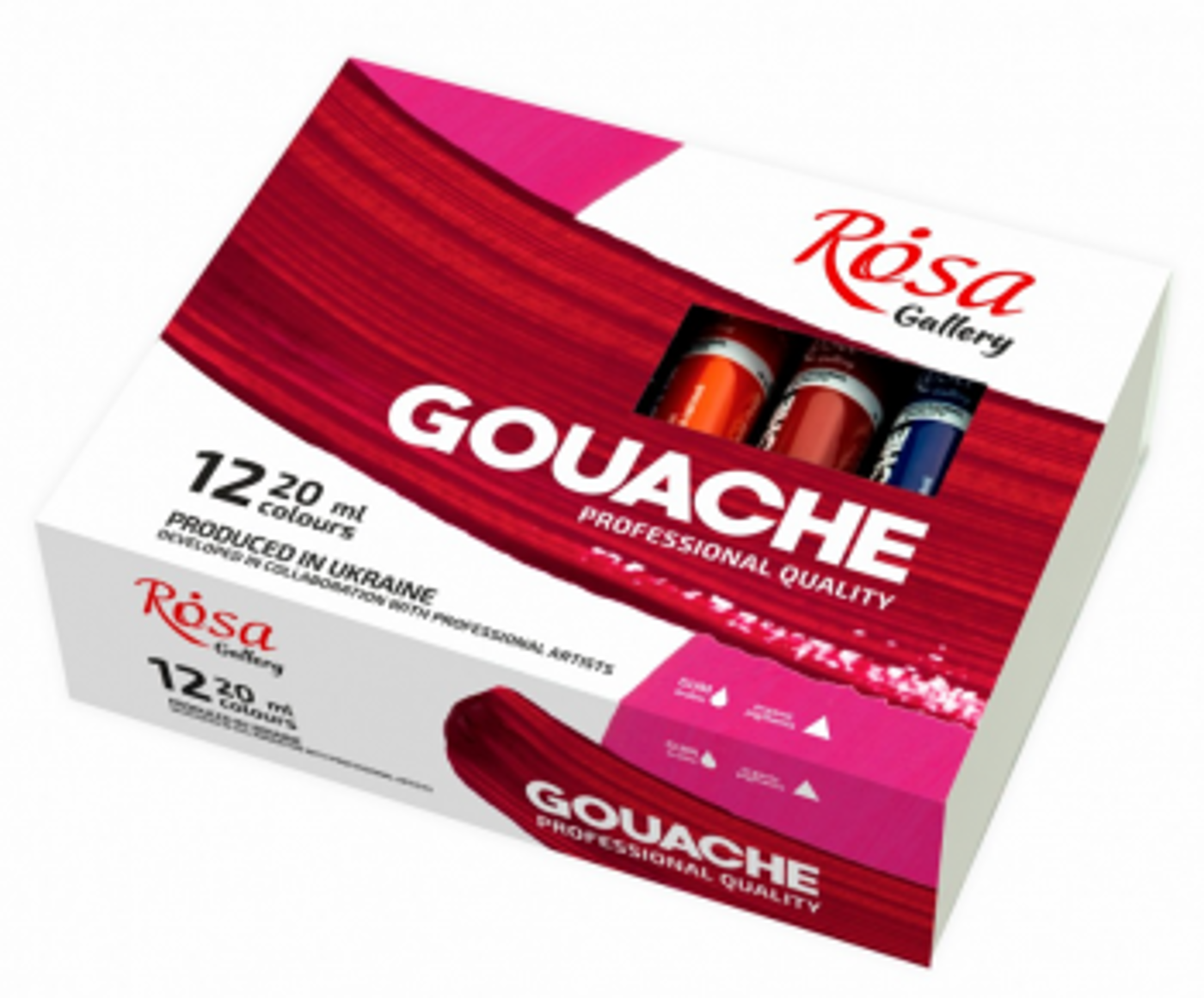 Sada kvašových barev Rosa Gallery 12x20ml - fotografie 1