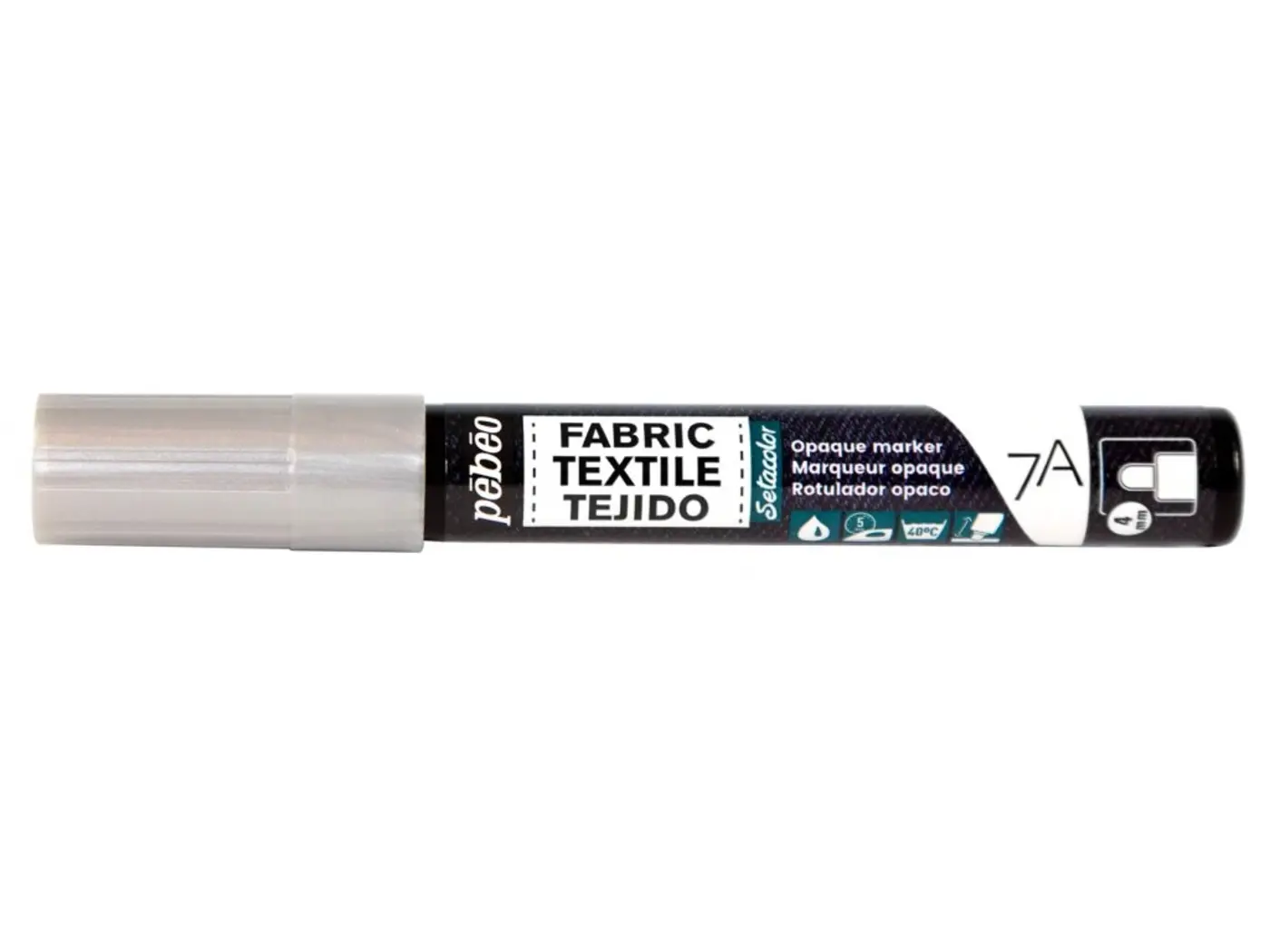 Marker na textil 7A Pébéo silver - fotografie 1
