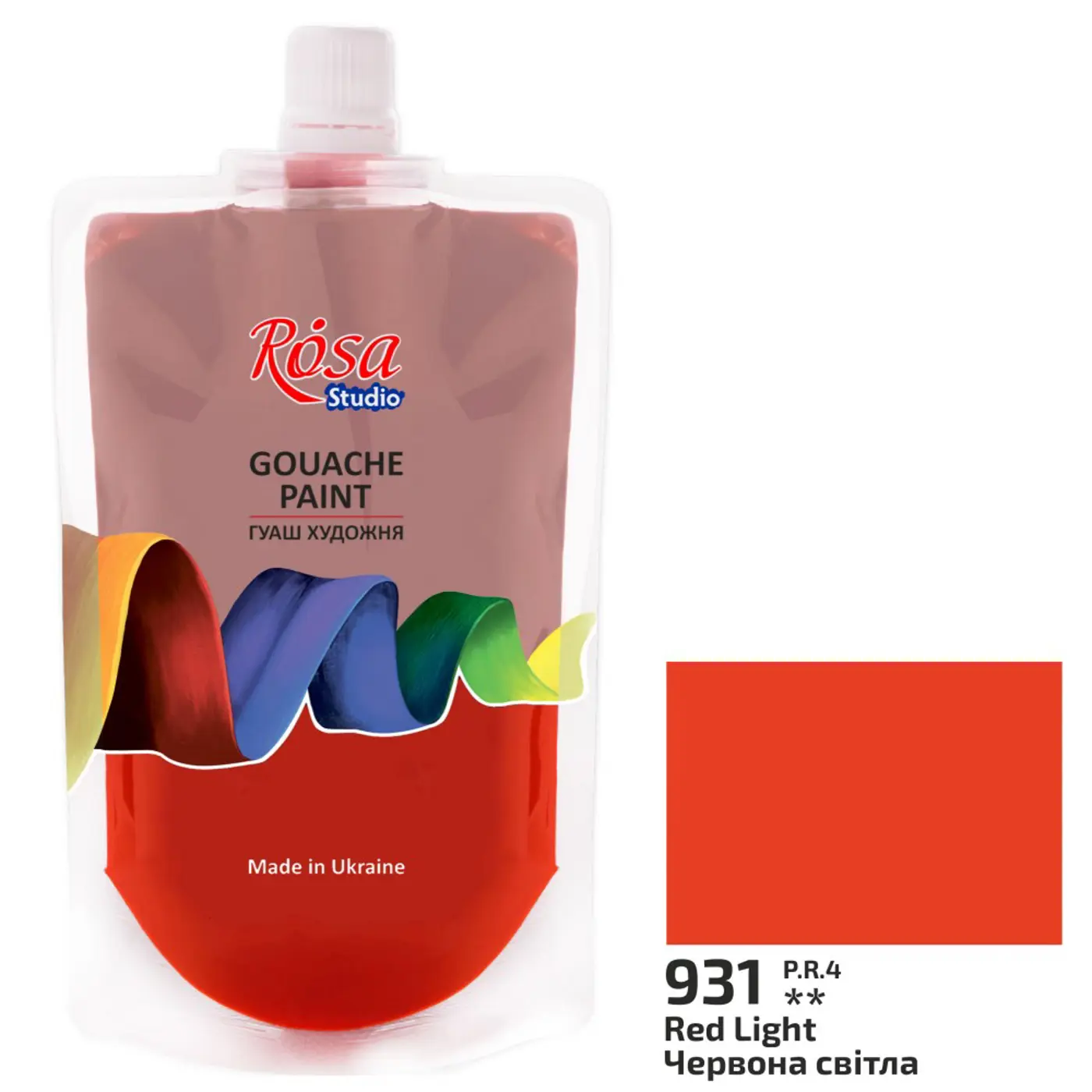 Kvašová barva Rosa – 931 red light 200 ml - fotografie 1