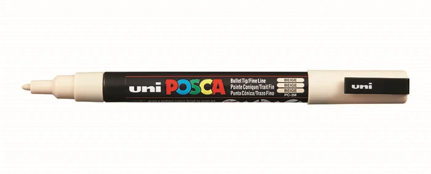 Akrylový fix Uni Posca PC-3M 0,9–1,3 mm – 45 béžová - fotografie 1