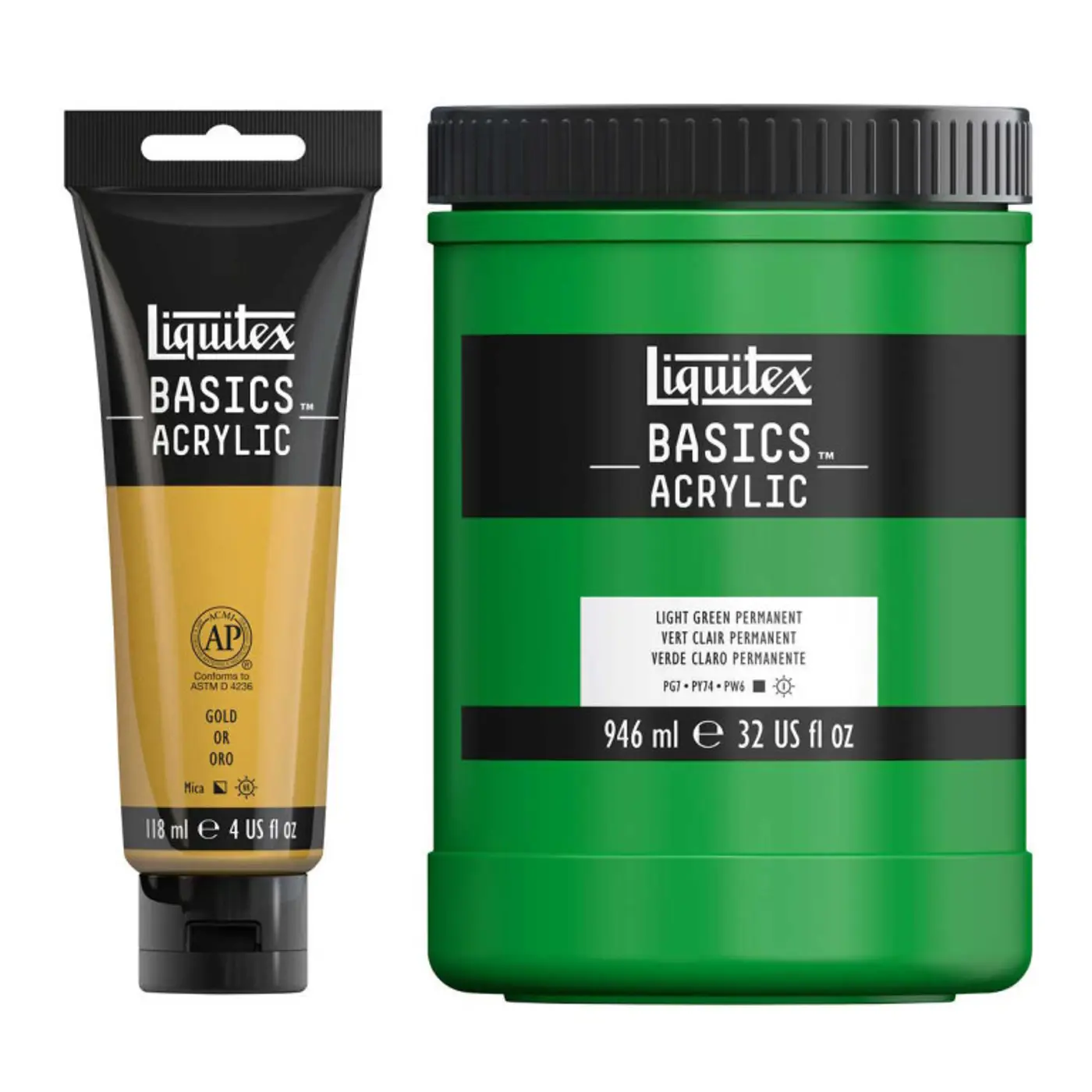 Akrylové barvy Liquitex Basics 118 ml 244 ivory black - fotografie 1