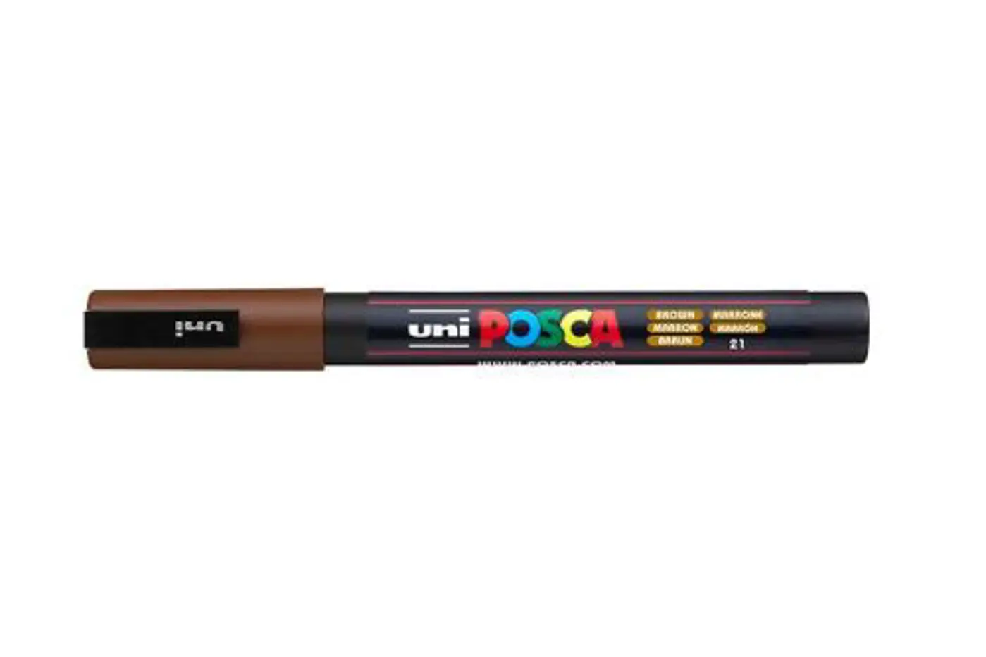 Akrylový fix Uni Posca PC-3M 0,9–1,3 mm – 21 hnědá - fotografie 1