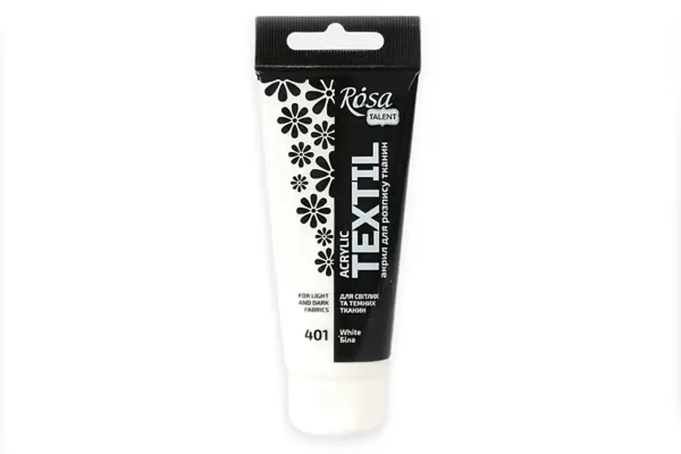 Barva na textil Rosa 60ml 01 White - fotografie 1