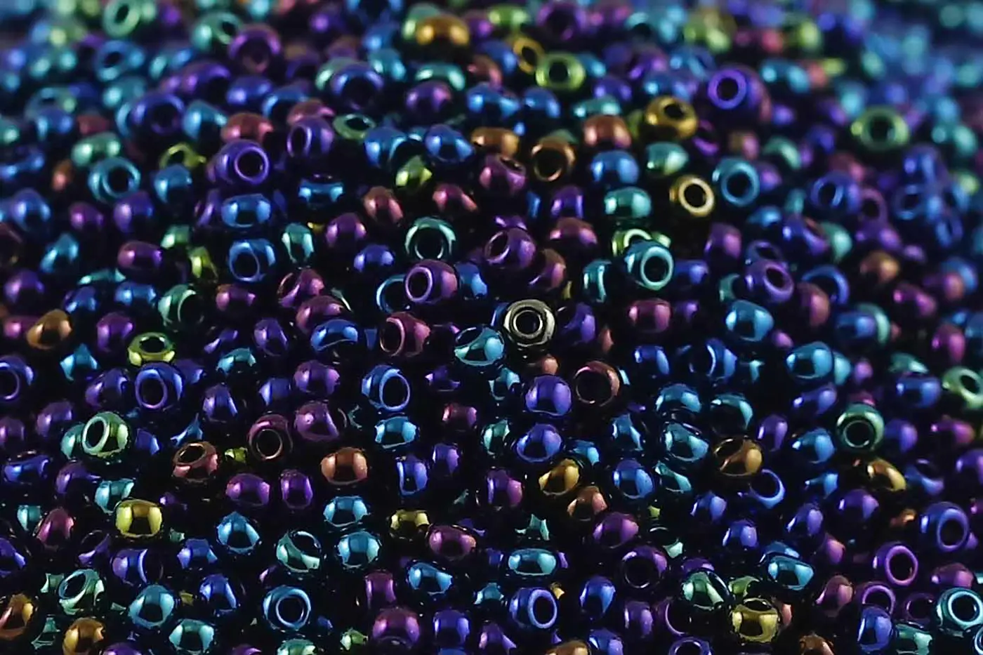 Preciosa rokajl 10/0 Blue Iris 59135 , 10 g  - fotografie 1
