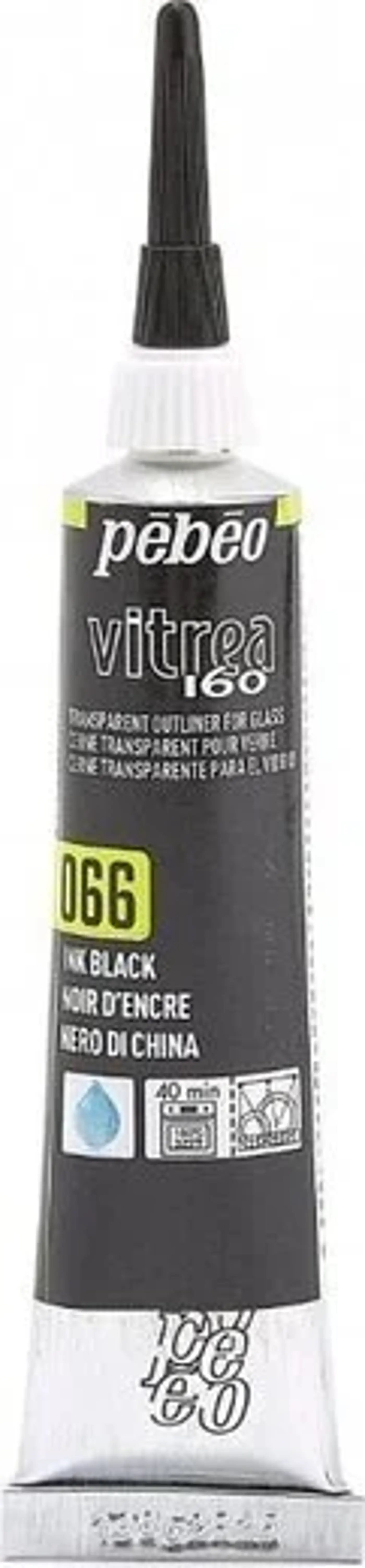 Vypalovací kontura na sklo Vitrea 20ml černá - fotografie 1