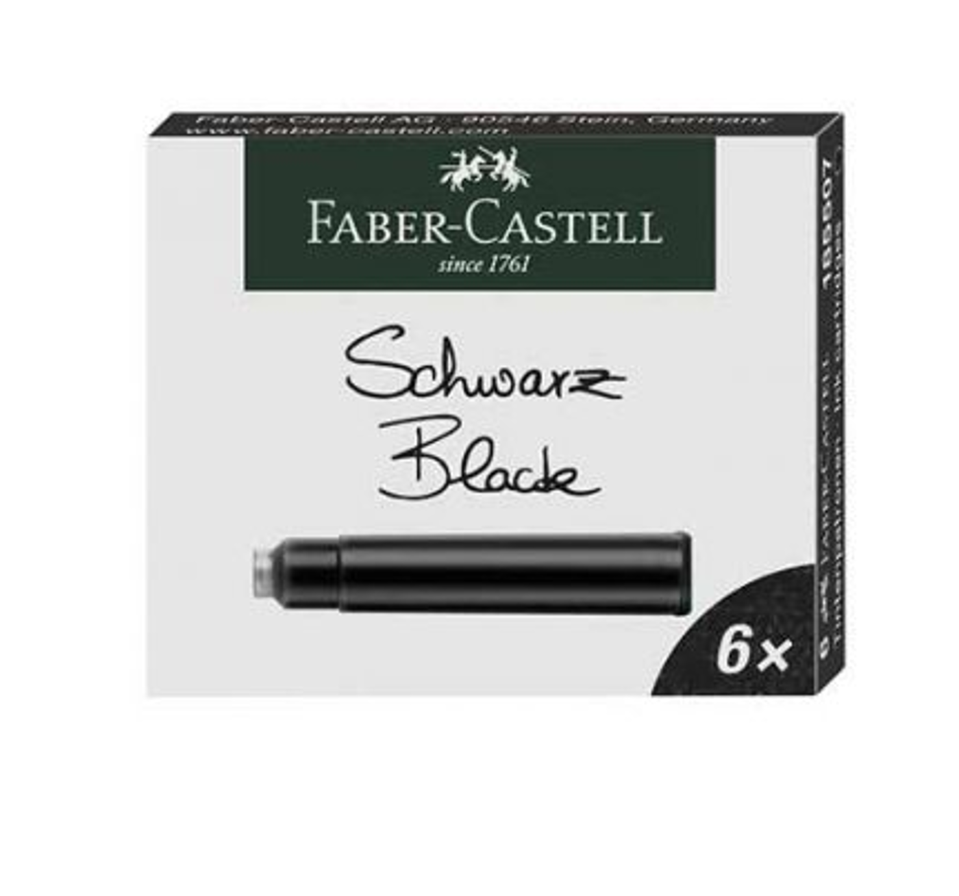 Inkoustové bombičky černé Faber-Castell - fotografie 1