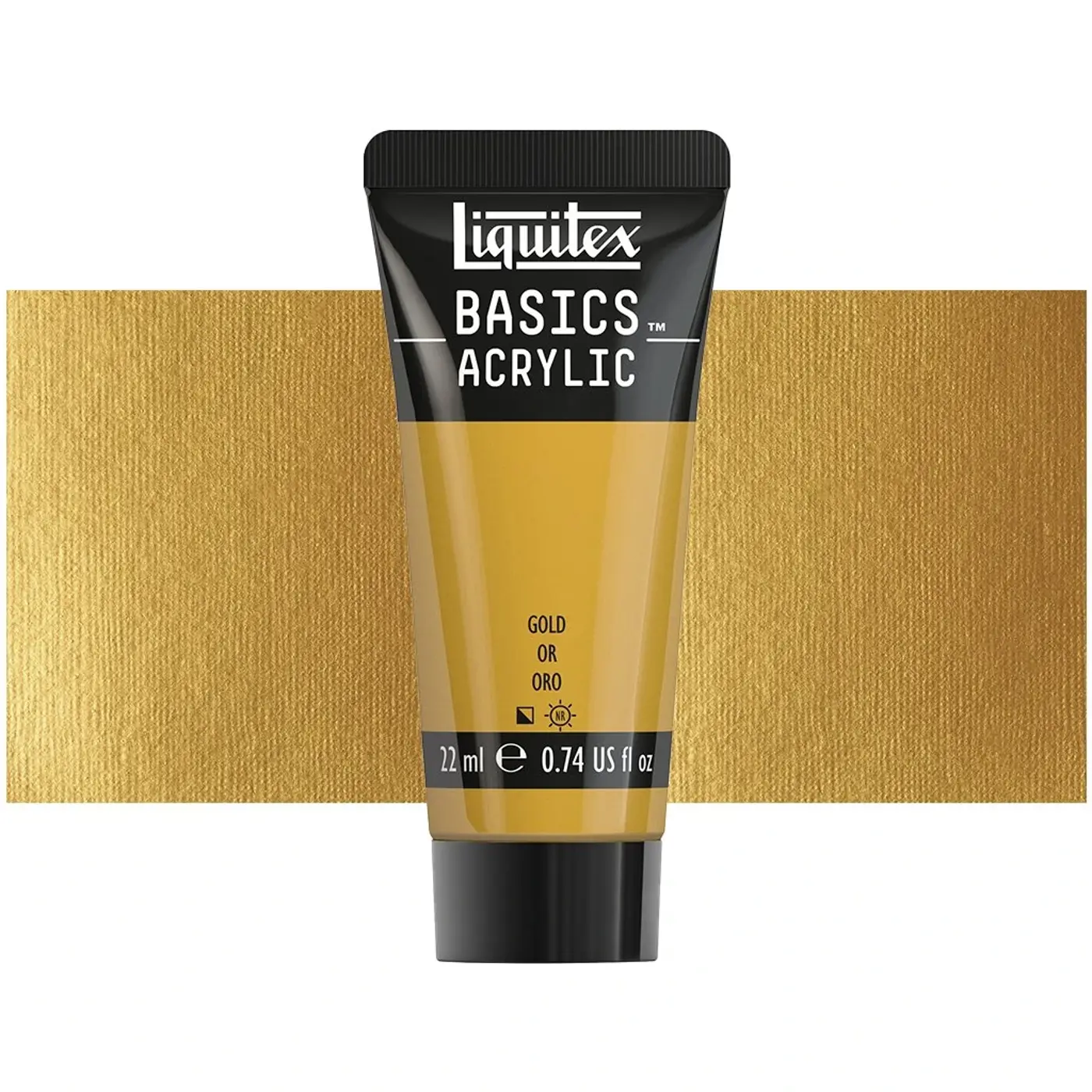 Akrylová barva Liquitex Basics 22 ml – 051 gold - fotografie 1
