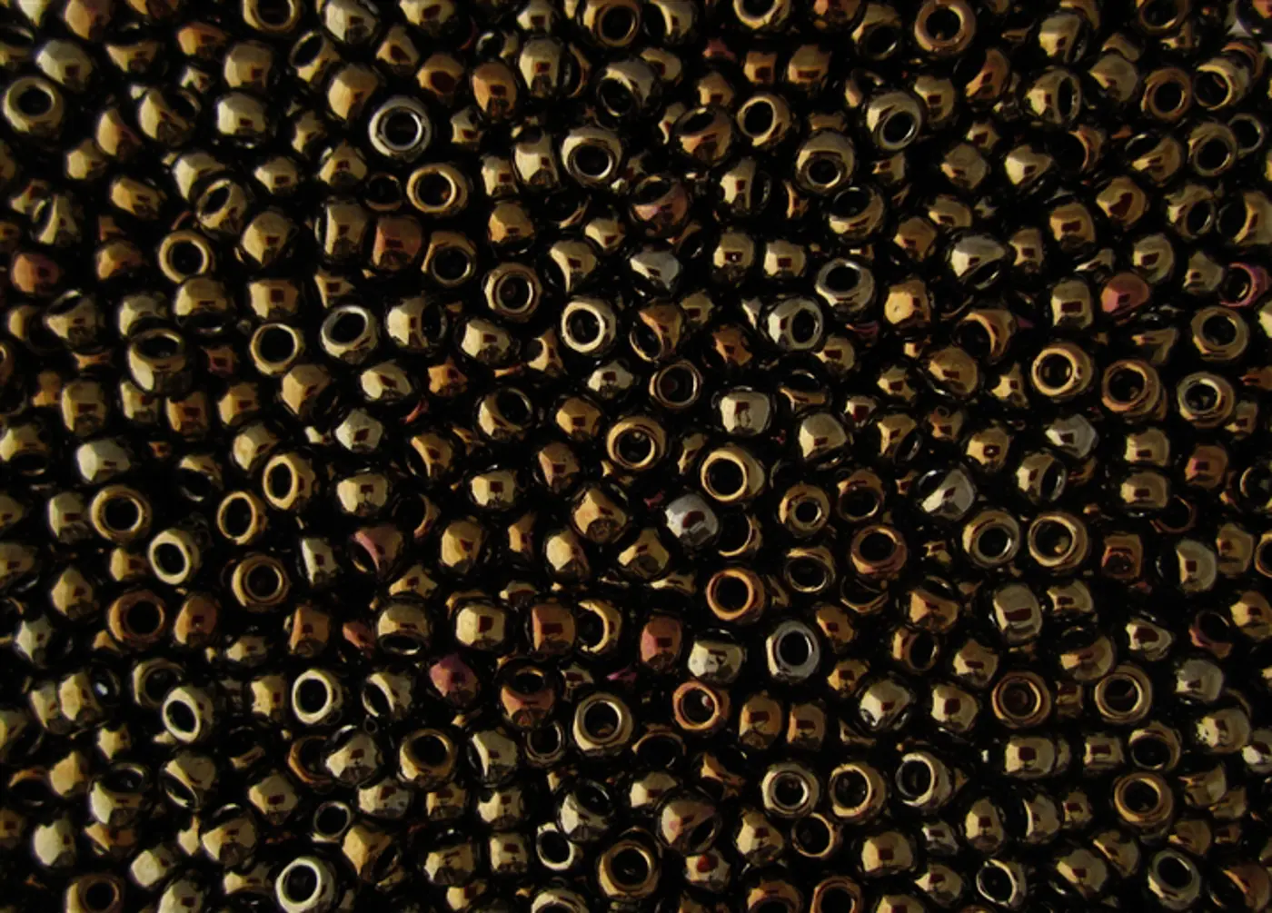 Rokajlové korálky - Round 15/0 : Metallic Iris - Brown TR-15-83 - fotografie 1