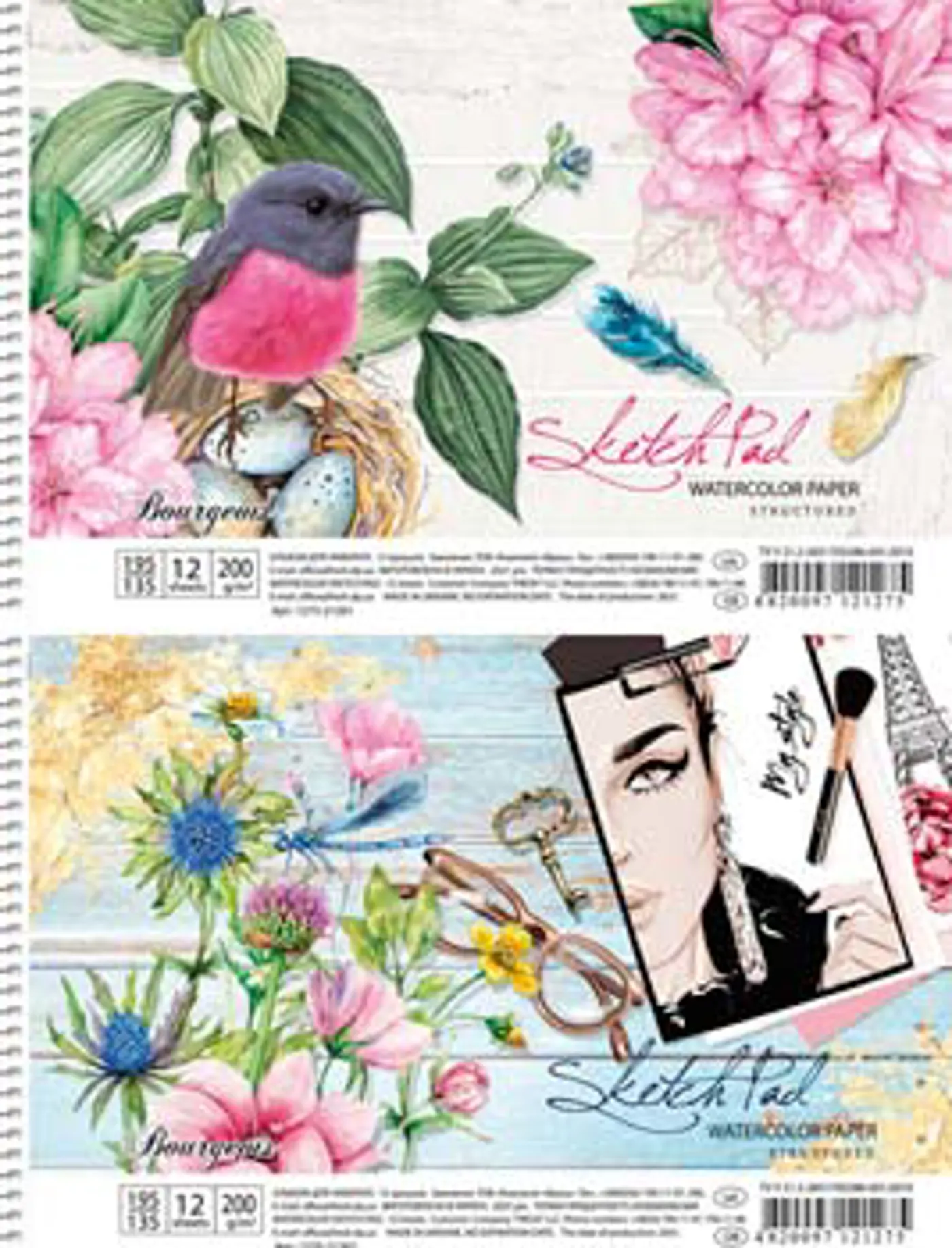 Sketchbook PRETTY A5 PTÁČEK - fotografie 2