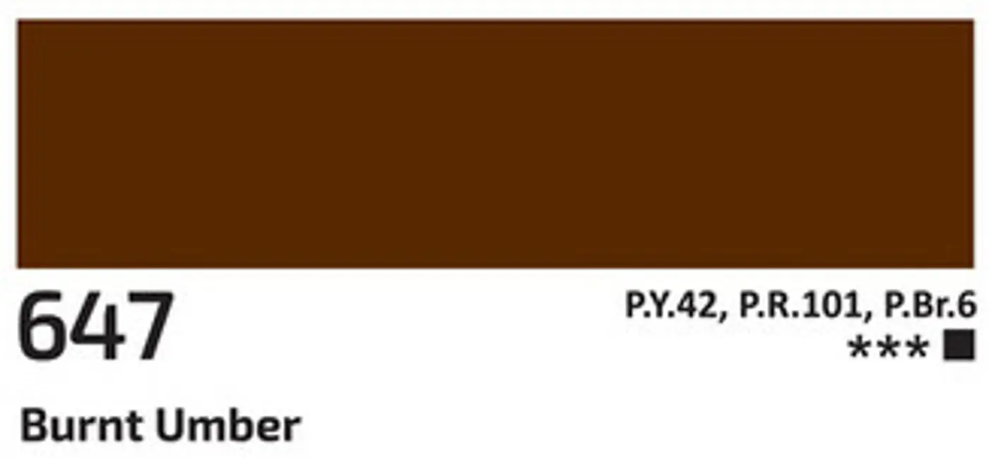 Akrylová barva Rosa Gallery 60 ml –  647 burnt umber - fotografie 2