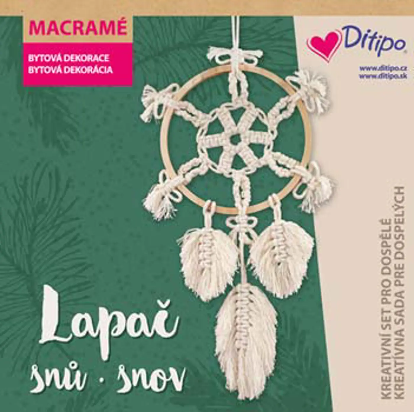 Kreativní set - Drhání - Lapač snů - vločka  - fotografie 1