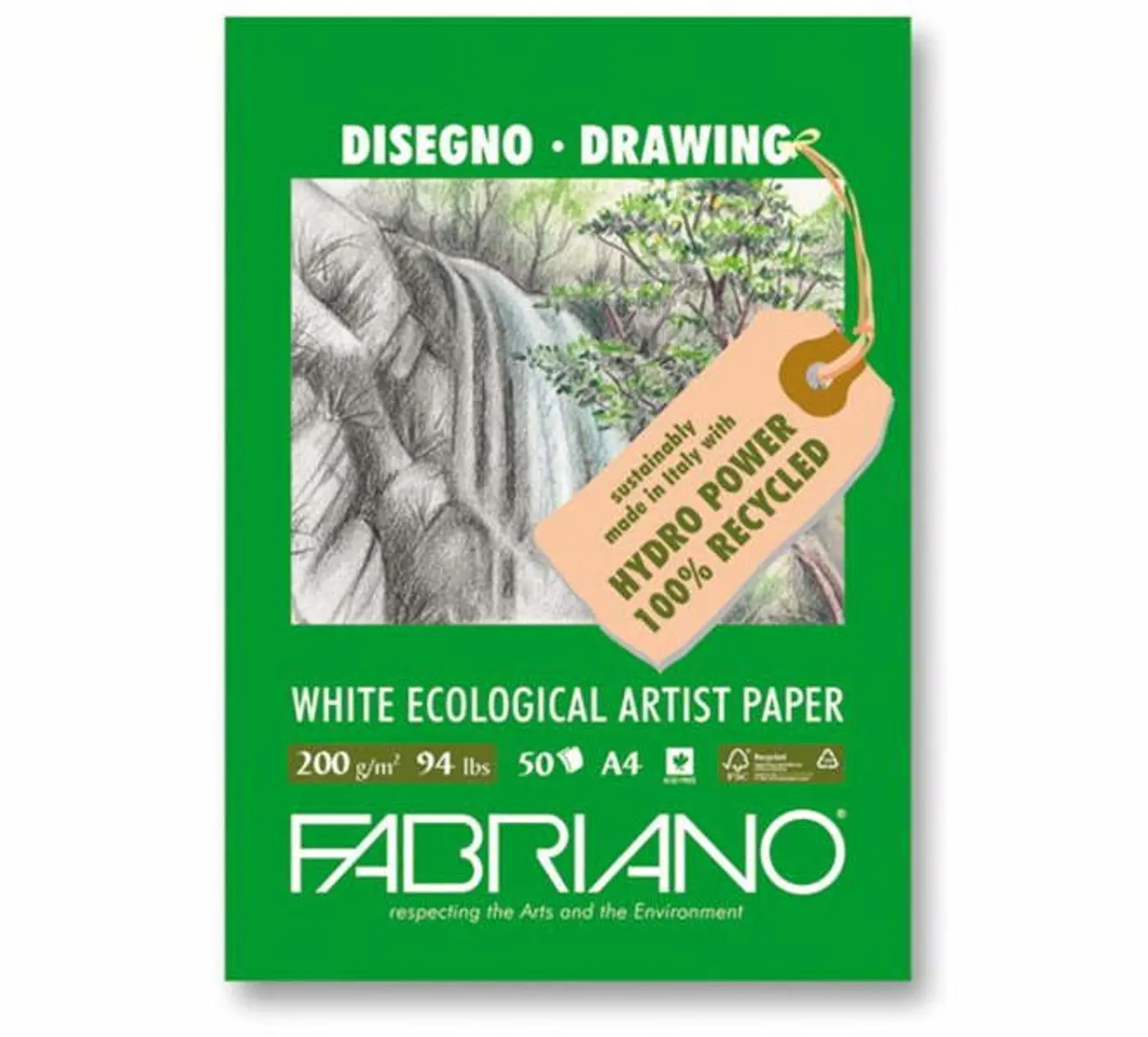 Skicák Fabriano Eco Drawing 200g A3 - fotografie 1