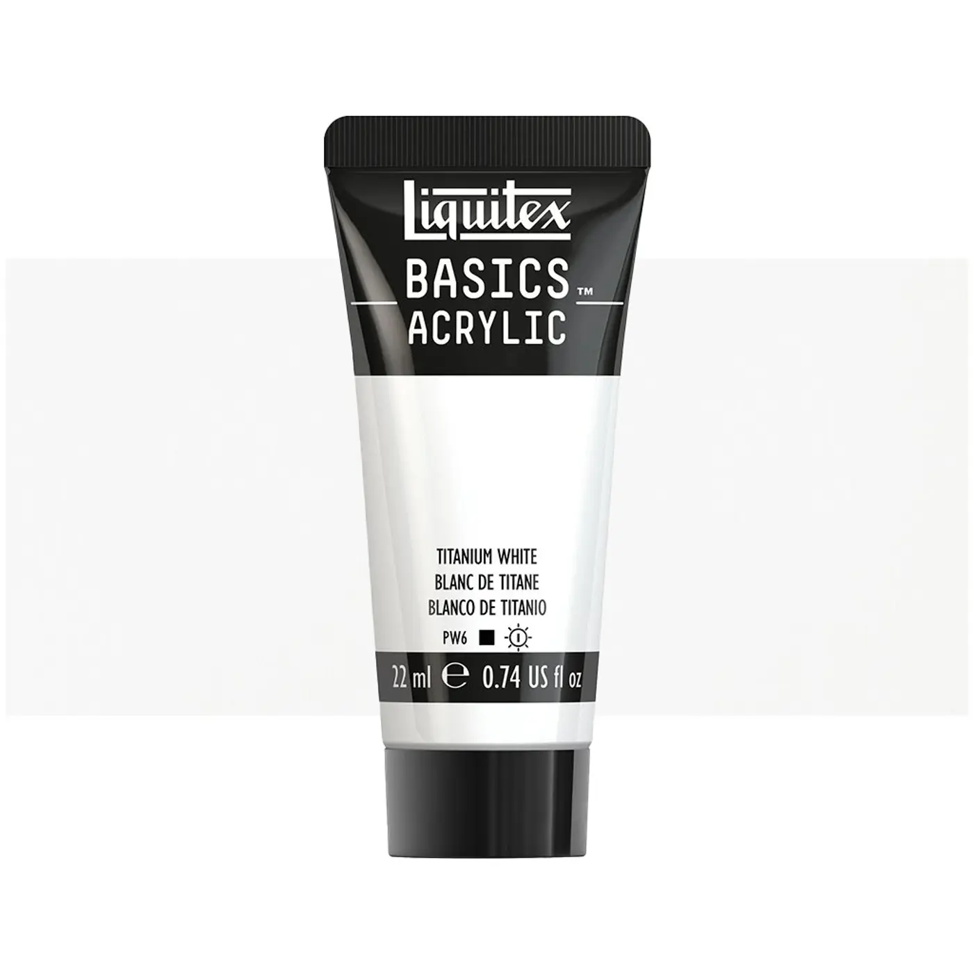 Akrylová barva Liquitex Basics 22 ml –  432 titanium white - fotografie 1