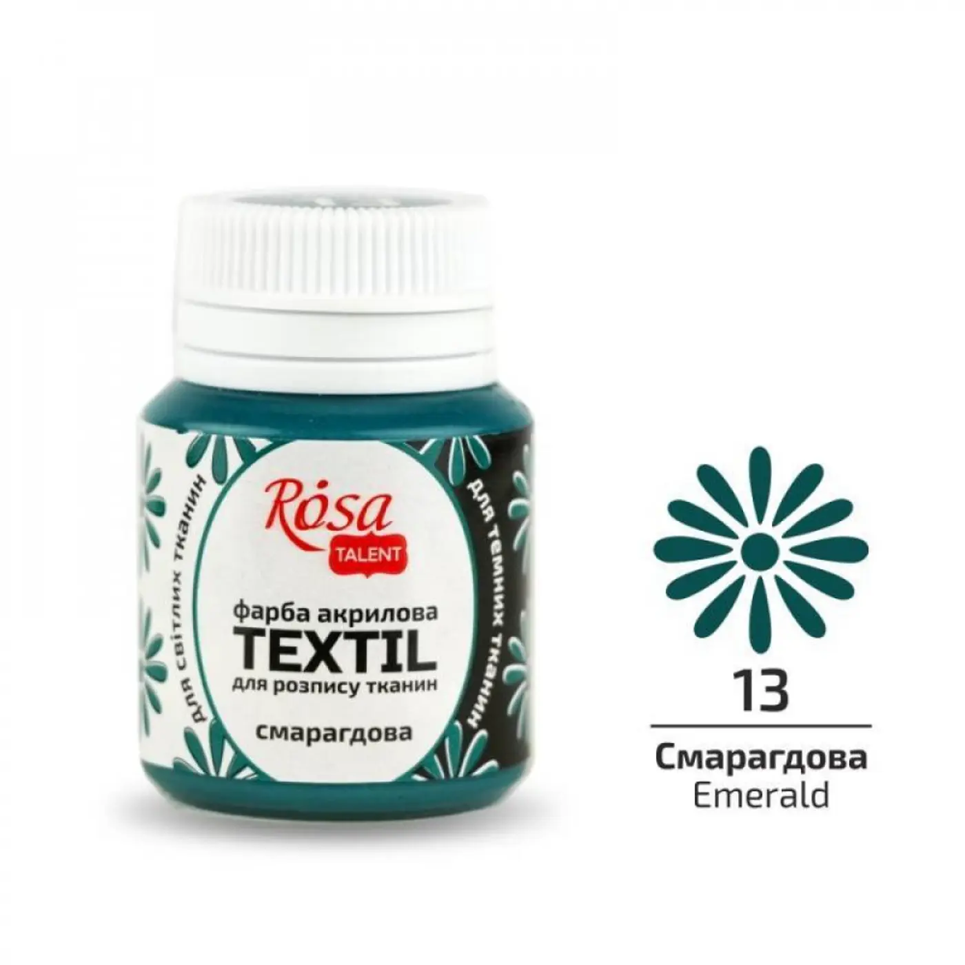 Barva na textil Rosa 20ml  13 Emerald - fotografie 1