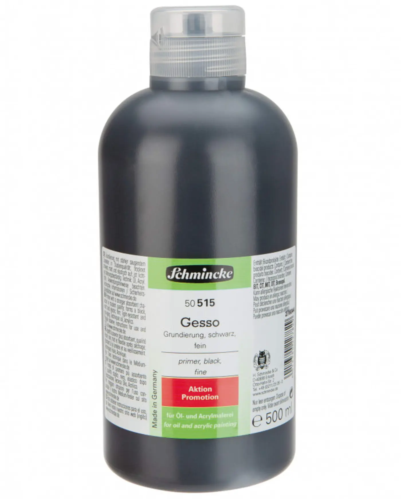 Akrylový šeps Schmincke 500ml černý - fotografie 1