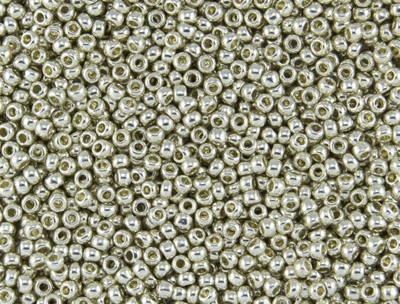 Rokajlové korálky Toho  - Round 15/0 :  PermaFinish - Galvanized Aluminum TR-15-PF558 - fotografie 1
