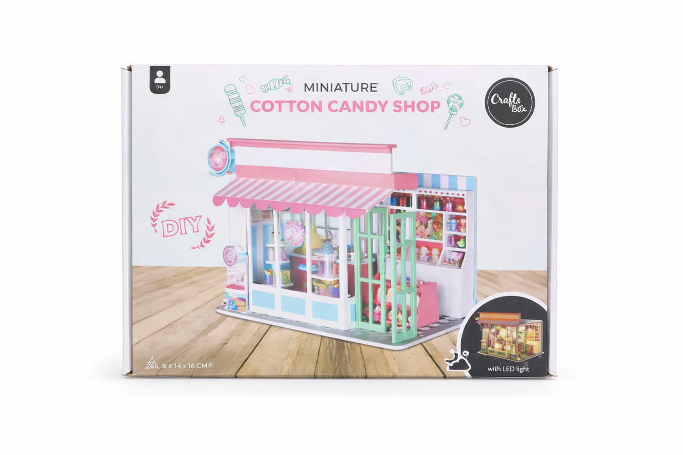 Miniaturní domek "Udělej si sám" Crafts & Co candy shop - fotografie 1
