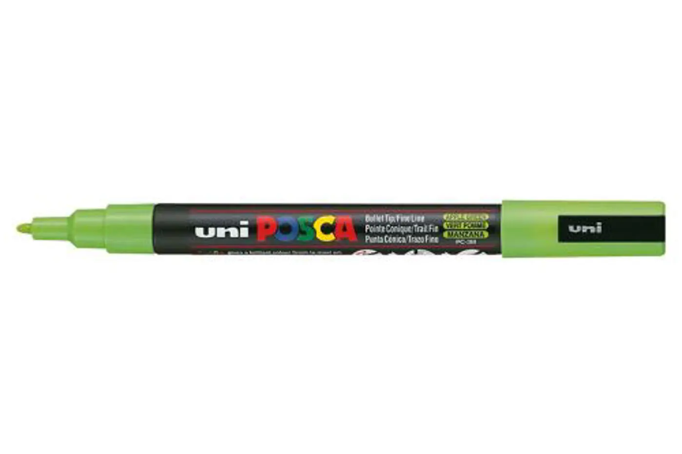 Akrylový fix Uni Posca PC-3M 0,9–1,3 mm – 72 zelené jablko - fotografie 1