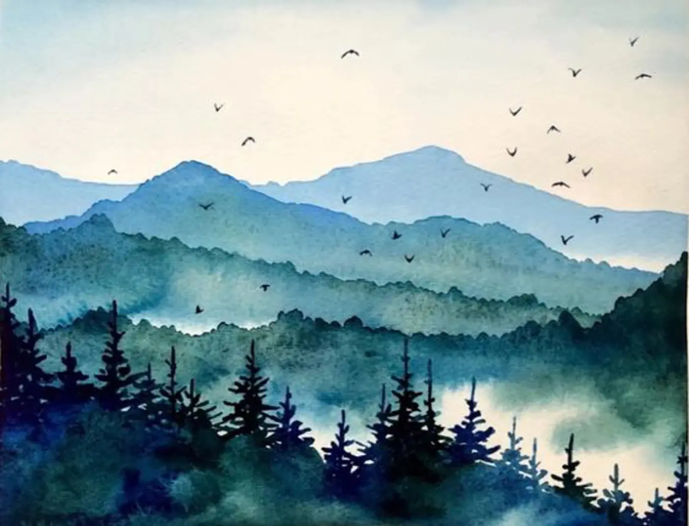 Akvarel – Krajina 