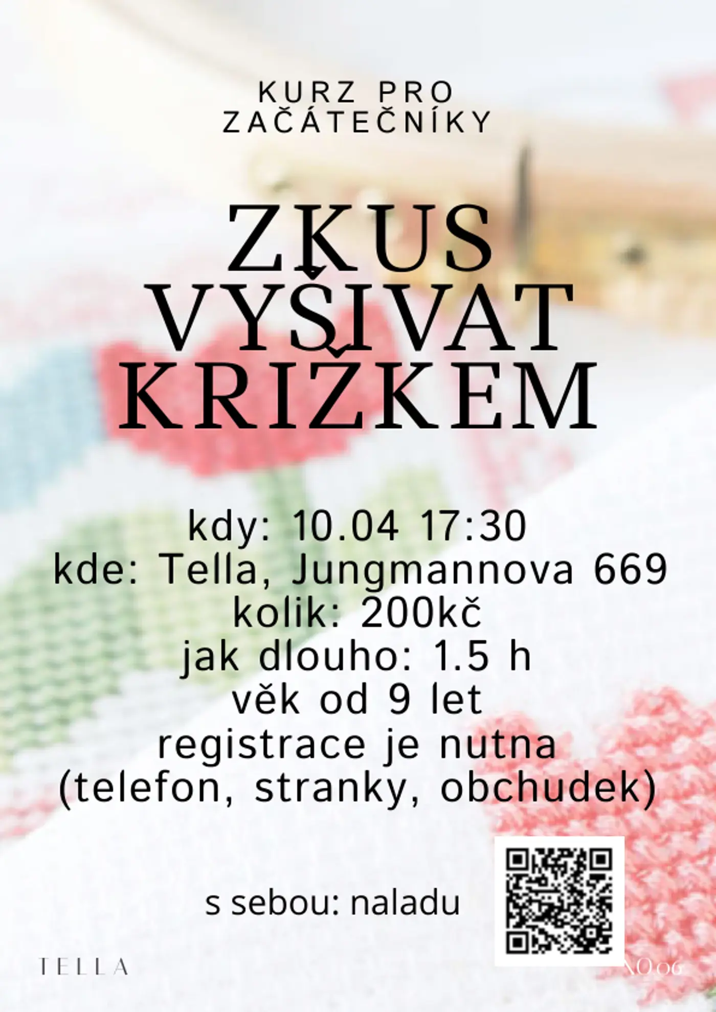 Kurz vyšivani križkem zaklad