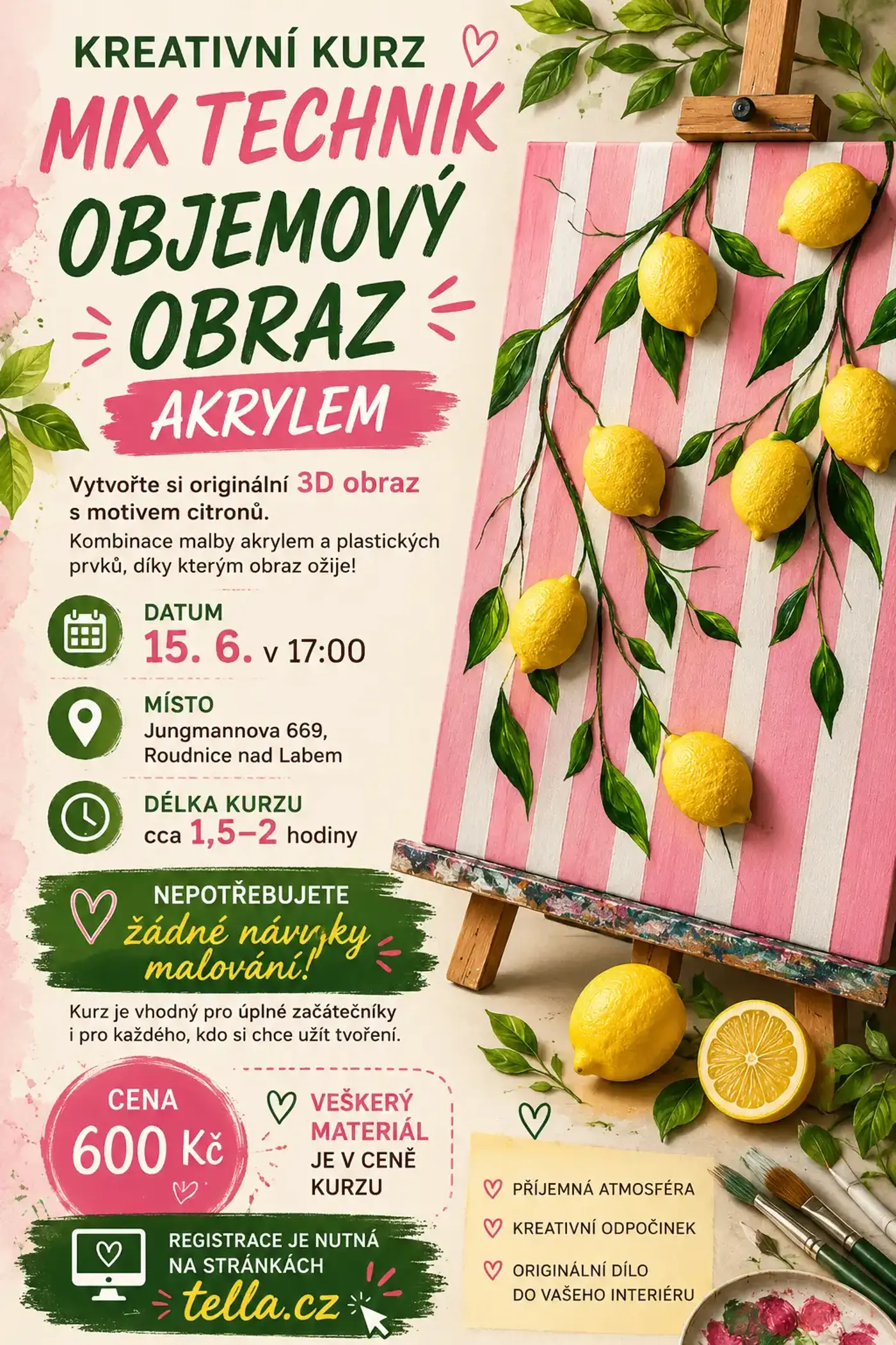 MIX TECHNIK – OBJEMOVÝ OBRAZ AKRYLEM