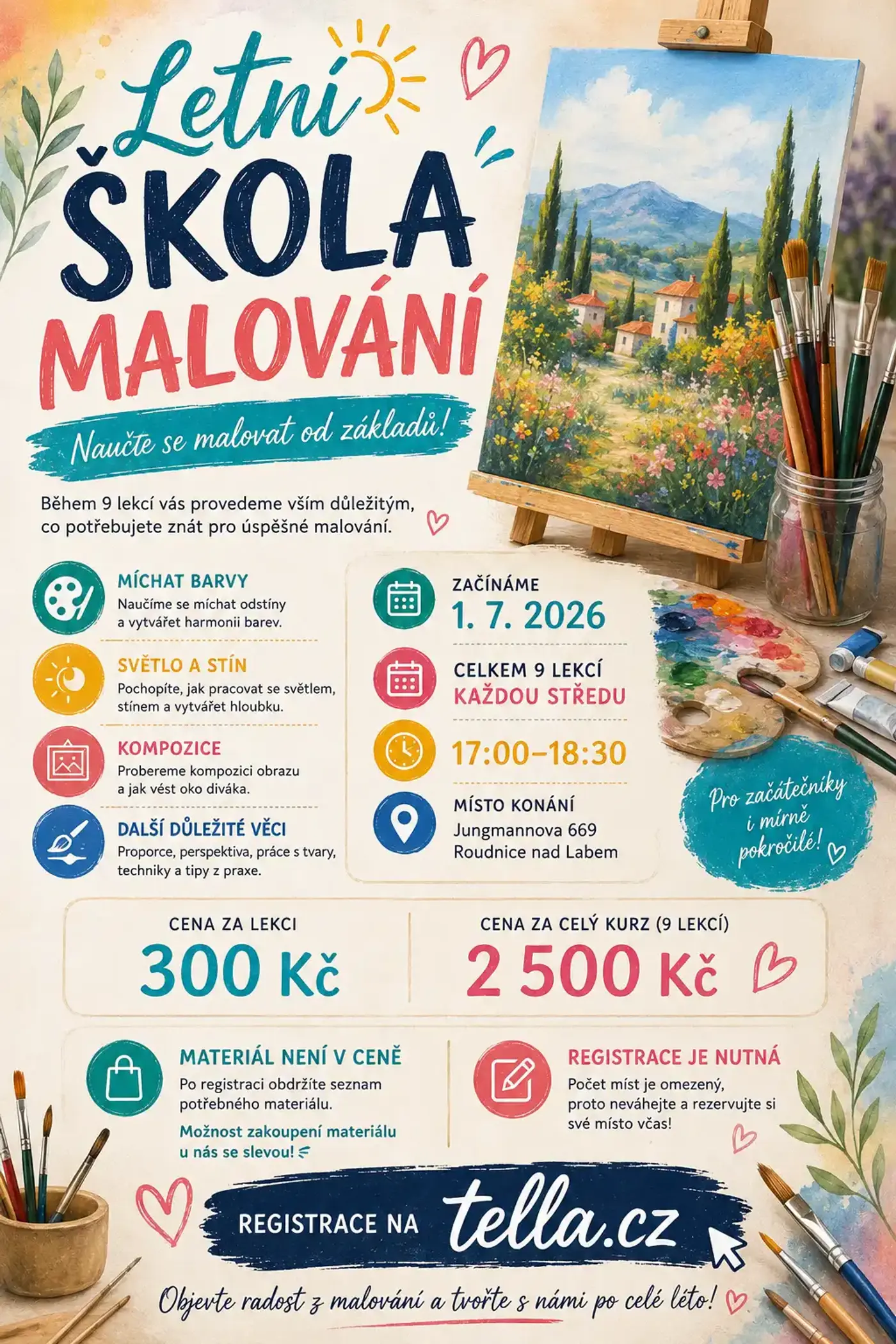 LETNÍ ŠKOLA MALOVÁNÍ