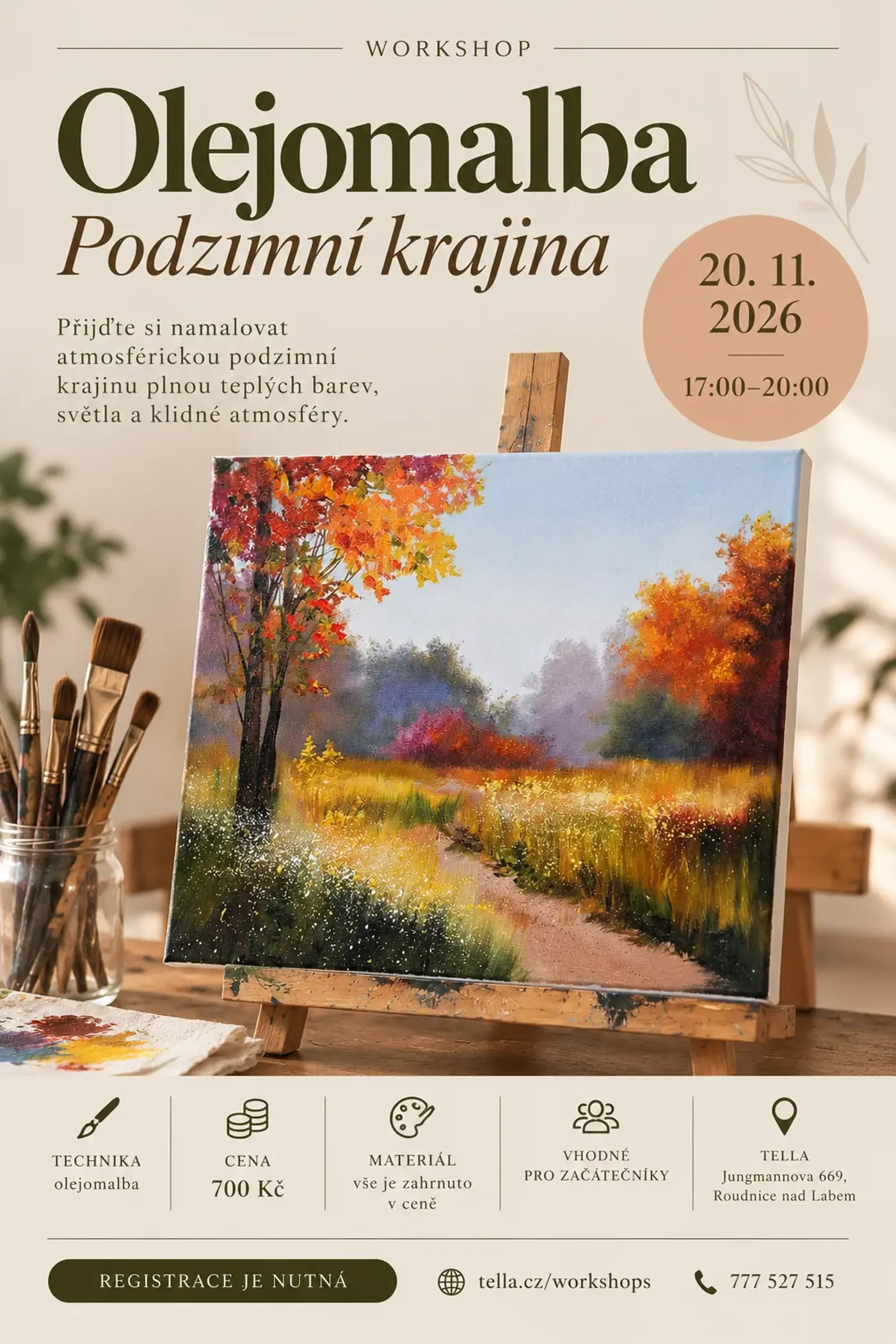 Olejomalba – podzimní krajina