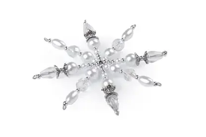 Vánoční hvězdy z korálků.