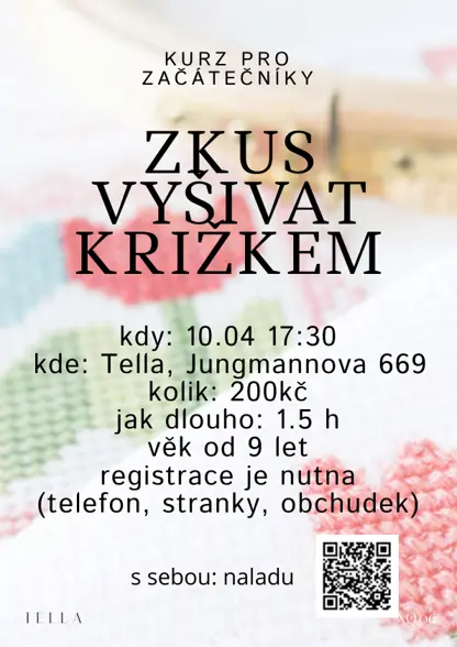 Kurz vyšivani križkem zaklad