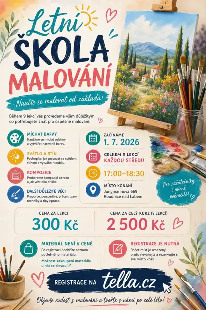 LETNÍ ŠKOLA MALOVÁNÍ