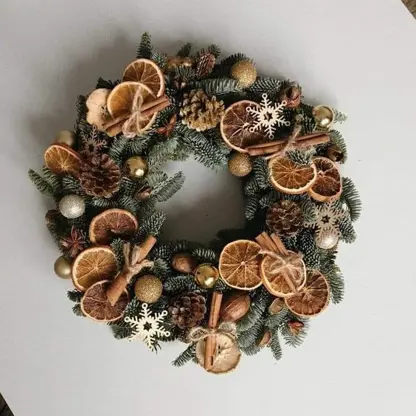 Společne tvoreni pro rodinu Vánoční věnec